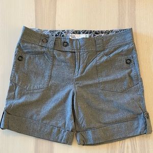 Grey shorts formal look